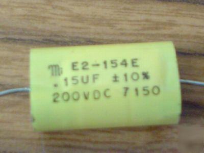 New 10PCS mi 200V .15UF axial mylar capacitor 