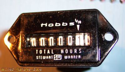 New hour meter 240 volts hobbs stewart warner lr 42455 