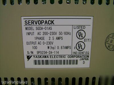 New yaskawa servopack servo drive sgds-01AS 