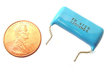 Radial film capacitors ~ .0047UF 1250V 10% (35)