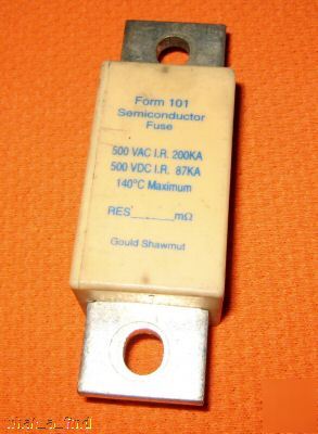 Shawmut A50QS150-r semiconductor fuse A50QS 150 used