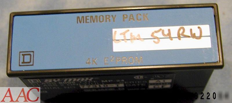 Symax / square d 4K memory pack mp-24 eeprom