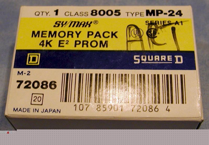 Symax / square d 4K memory pack mp-24 eeprom