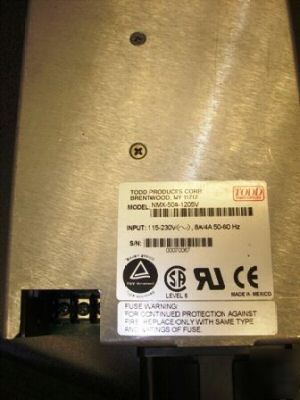 Todd products corp. power supply input