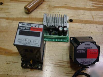 Vexta stepper motor, driver, speed control for cnc, 