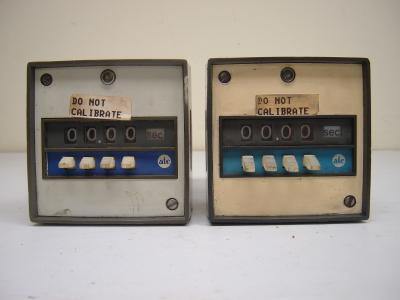 Lot of two (2) automatic timing & control counter