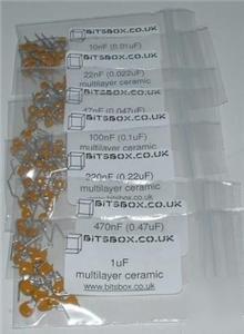 Multilayer ceramic capacitor - electronic component kit