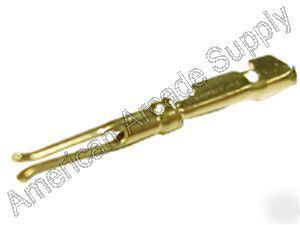 New 100 gold plated female d-sub crimp pins arcade mame
