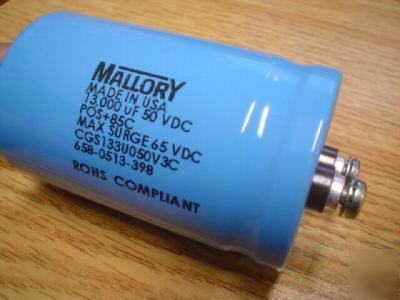New 50V 13000UF mallory computer grade bus capacitor 