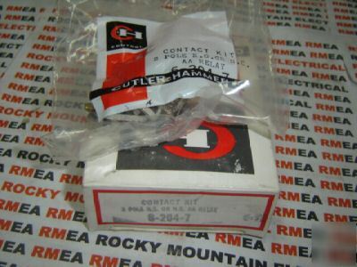 New cutler hammer contact kit 6-204-7 aa relay 2P 