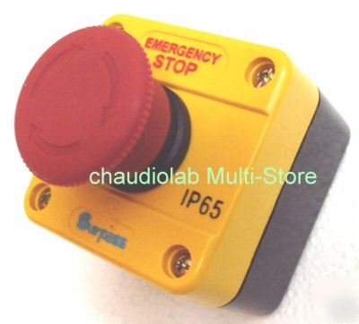 New hq emergency stop pushbutton control station #S1105