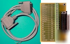 New stepper motor breakout board and cable db-25