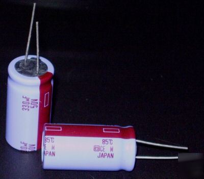 Panasonic 50V 330UF +-20% 85C radial capacitors