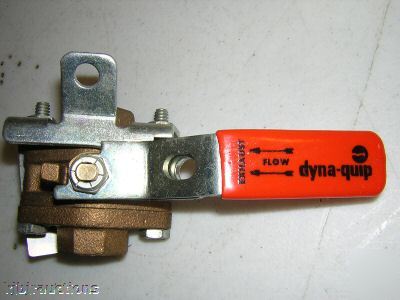 2 dynaquip brass ball control valve valves 1/2