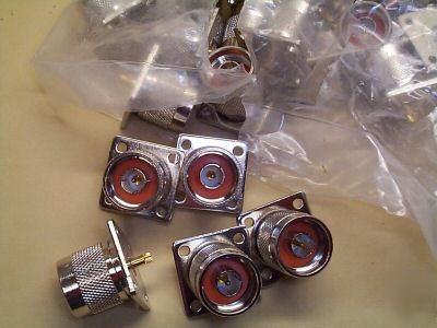 25 - n type: male bulkhead (chassis) connectors