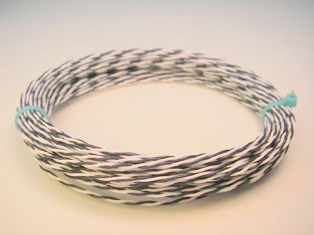 50 feet mil-spec 26-awg twisted pair silver-coated wire