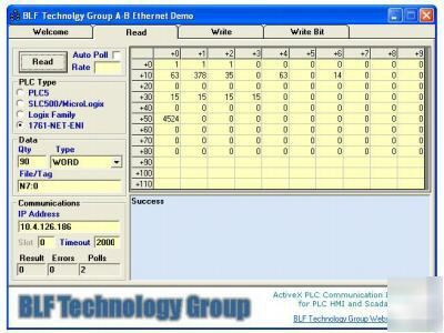 Allen bradley ethernet tcp/ip visual basic driver