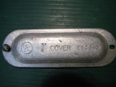 Covers for conduit outlet bodies 3/4 mixed 50 pcs 91EC