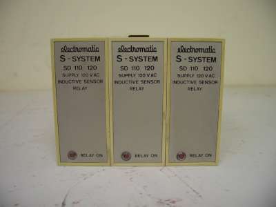 Electromatic s-system inductive sensor relay lot of 3