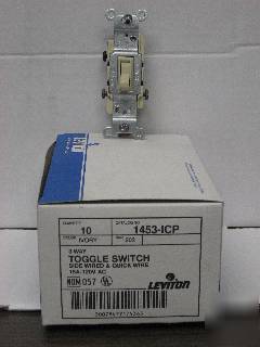 Leviton 1453-icp 3WAY 15A 120V switch (box of 10)