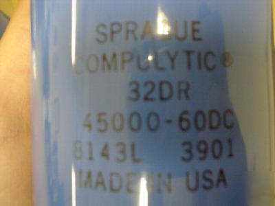 New 1PC sprague 60V 45000UF computer grade capacitor 