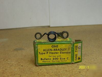 New box allen bradley p-26 heater P26 a-115