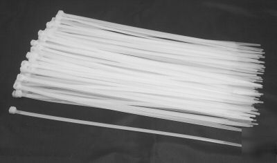 New cable tie / lock tie - white - 10