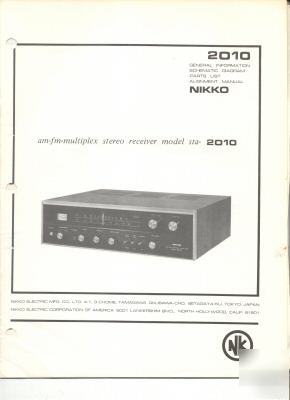 Nikko sta-2010 STA2010 service manual original manual