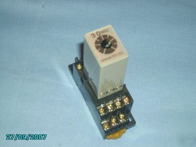 Omron timer model # MY2V with socket - 200VAC - 30 sec