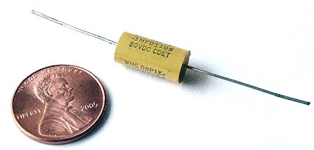 Polyester film capacitors ~ .1MFD (.1UF) 80V 10% (25)