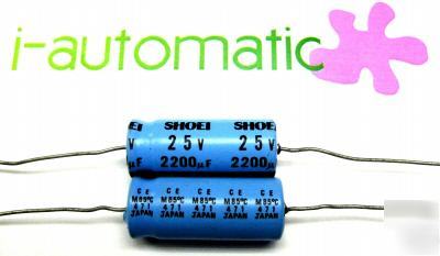 Shoei 25V 2200UF audio tube amplifier capacitor japan