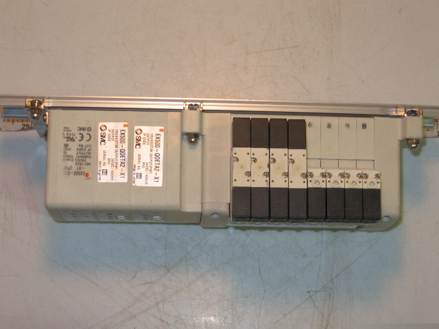 Smc solenoid bank (4) VQC1301NY-5 , (4) NQC1101NY-5