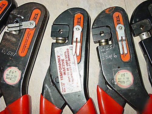 Used thomas and betts wt-440-06 wt-406 hex crimp tools