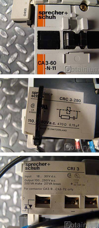 2 -sprecher+schuh CA3-60-n + CT3 motor starter w/ relay