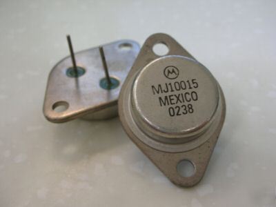 2PCS, npn MJ10015 power transistors 250W to-3 motorola