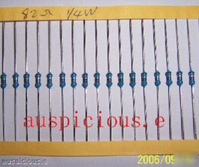 5000PCS,1/4W metal film resistors(470OHM-9.1M) 1%