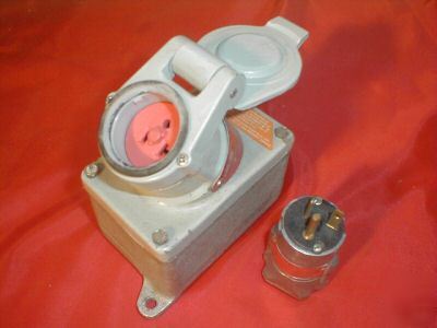 Appleton efsr-2023M receptacle & ecp-2023 plug 20A 125V