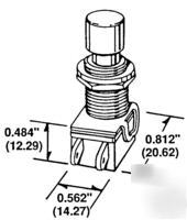 C&k 7835K11C pushbutton switch 3A spst, nos