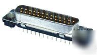 DB37 male pcb straight mount header 