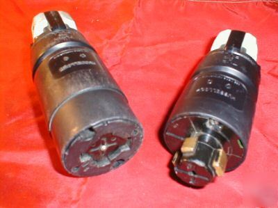 Hubbell HBL21414B & HBL21415B locking connector & plug