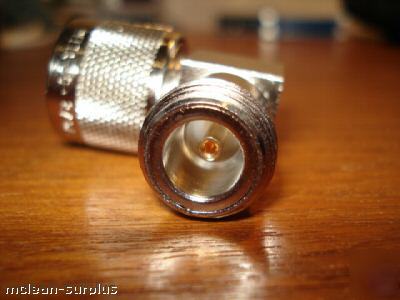N-male to n-female coaxial elbow connector right angle 