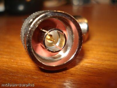 N-male to n-female coaxial elbow connector right angle 