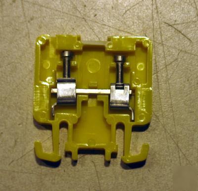 New (80) allen bradley yellow terminal blocks 