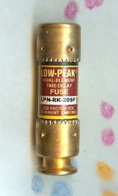 New bussmann lpn-rk-20SP time delay fuse 20 a low peak