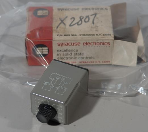 Syracuse electronics timer 000X2807 tnr-00311 