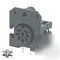 YKF51 8-way pcb mount din connector electronic socket