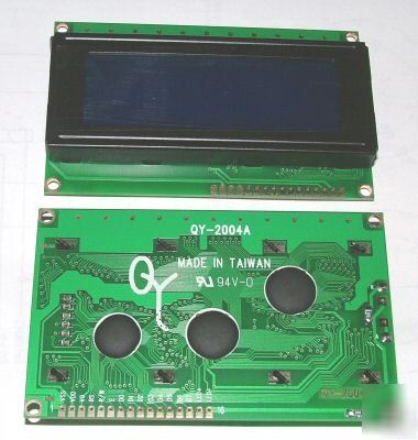 4 line 20 character blue lcd panel HD44780 interface
