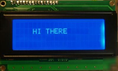4 line 20 character blue lcd panel HD44780 interface