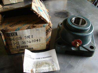 Dodge type e-xtra 1 11/16 shaft bearing F4B-e-111