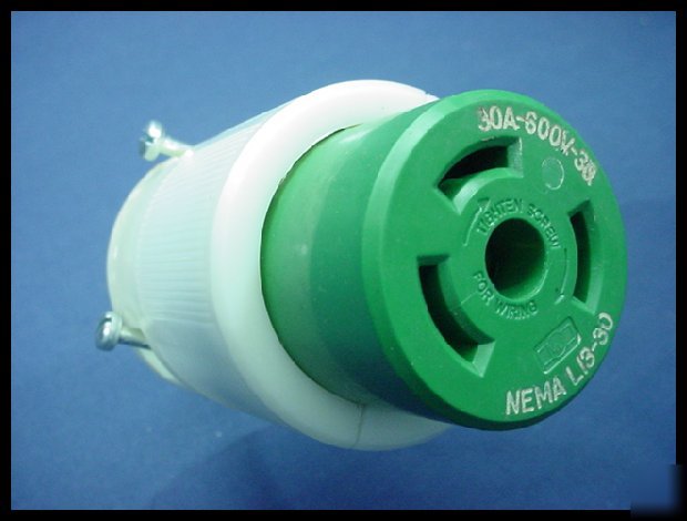 Leviton L13-30 locking connector 30A 600V 3PH 71330-c